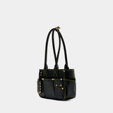 Sac Porté Épaule Posy Small - Ganni - Cuir - Noir