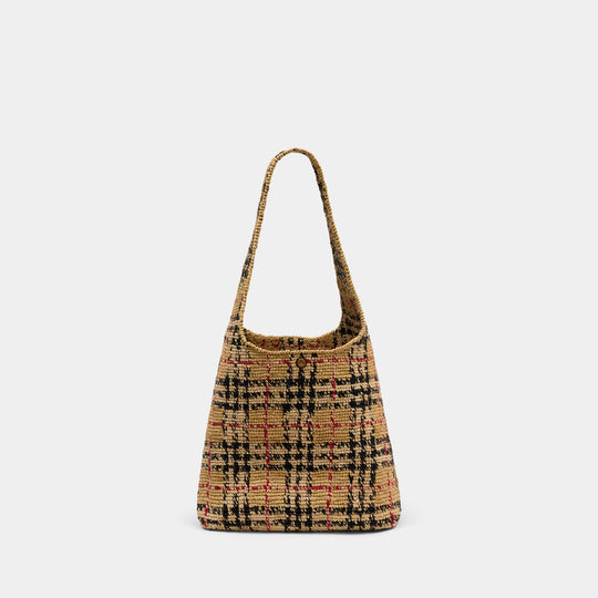 Sac Porté Épaule Ll Margate - Burberry - Raphia - Beige