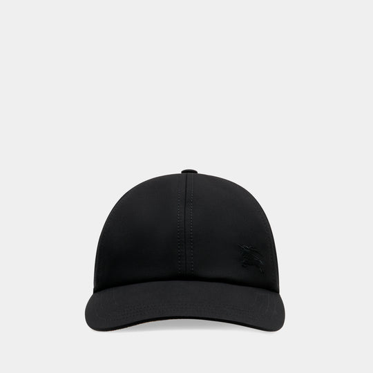 Casquette Gabardine - Burberry - Coton - Noir