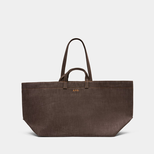Cabas Le Drummer - A.P.C. - Coton - Marron