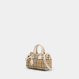Sac À Main Ll Mini Bowling - Burberry - Coton - Multi