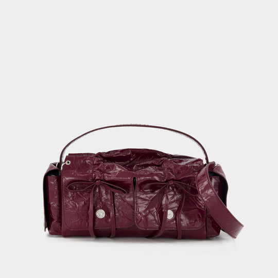 Sac À Main Multipocket Small - Acne Studios - Cuir - Bordeaux