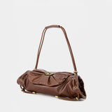 Sac Porté Épaule Scrunch-D Small - DIESEL - Cuir - Marron