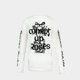 T-Shirt Coming Up Roses - Simone Rocha - Coton - Blanc