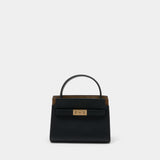 Sac À Main Lee Radziwill Petite Double - Tory Burch - Cuir - Noir