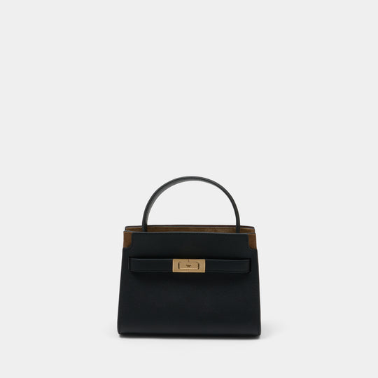 Sac À Main Lee Radziwill Petite Double - Tory Burch - Cuir - Noir
