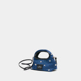 Sac À Bandoulière The Micro Sack - Marc Jacobs - Coton - Bleu