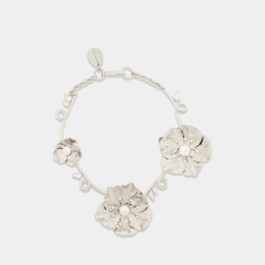 Collier Turbo Blooming Poppy - Simone Rocha - Métal - Argenté