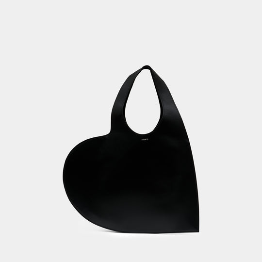 Cabas Double Heart - Coperni - Cuir - Noir
