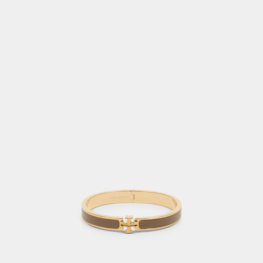 Bracelet Medium Icon Enamel - Tory Burch - Métal - Doré