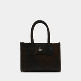 Sac Porté Épaule Troy Small - Vivienne Westwood - Cuir - Marron
