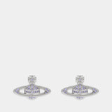 Boucles D'oreilles Mini Bas - Vivienne Westwood - Métal - Violet