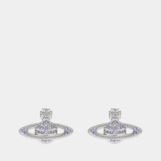 Boucles D'oreilles Mini Bas - Vivienne Westwood - Métal - Violet