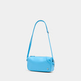 Sac Porté Épaule Soft Camera - Courreges - Cuir - Bleu