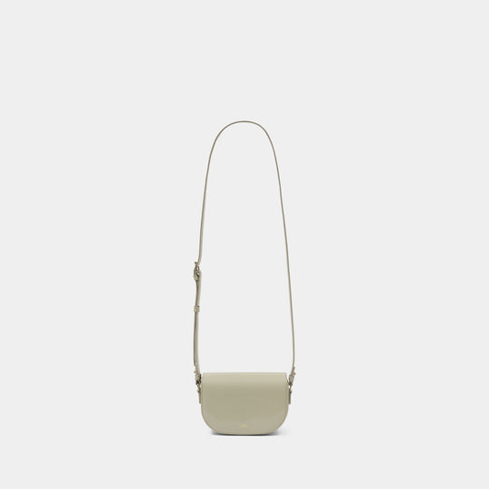 Sac Porté Épaule Le B Side Small - A.P.C. - Cuir - Blanc