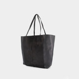 Cabas Roam Goat Hair - TOTEME - Cuir - Noir