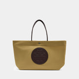 Cabas Ella Twist - Tory Burch - Synthétique - Beige