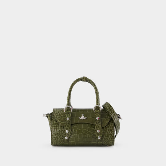 Sac À Bandoulière Bettina Mini - Vivienne Westwood - Cuir - Kaki