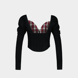 Top Bea Corset Cardi - Vivienne Westwood - Laine - Noir