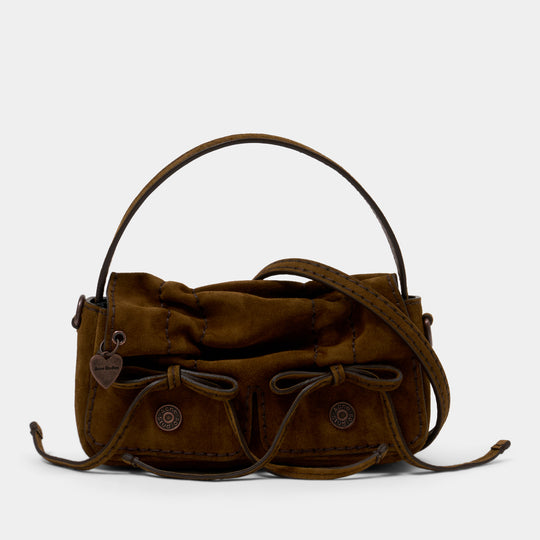 Sac À Main Multipocket Micro - Acne Studios - Cuir - Marron