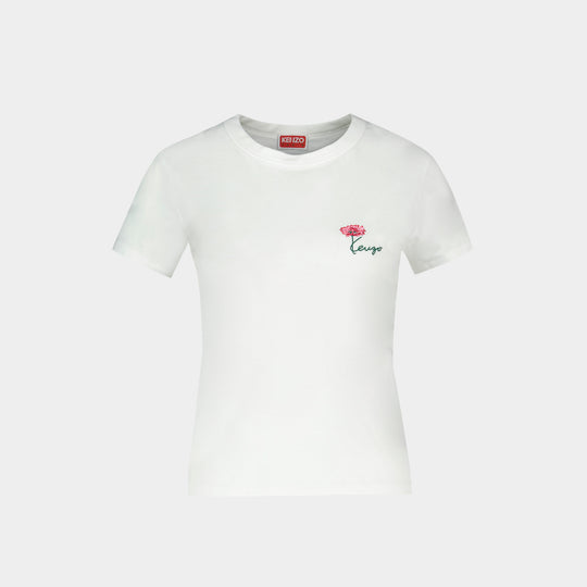 T-Shirt Gots Tulip - Kenzo - Coton - Blanc