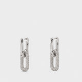 Boucles d'oreilles Pop J Marc Pave - Marc Jacobs - Métal - Argenté
