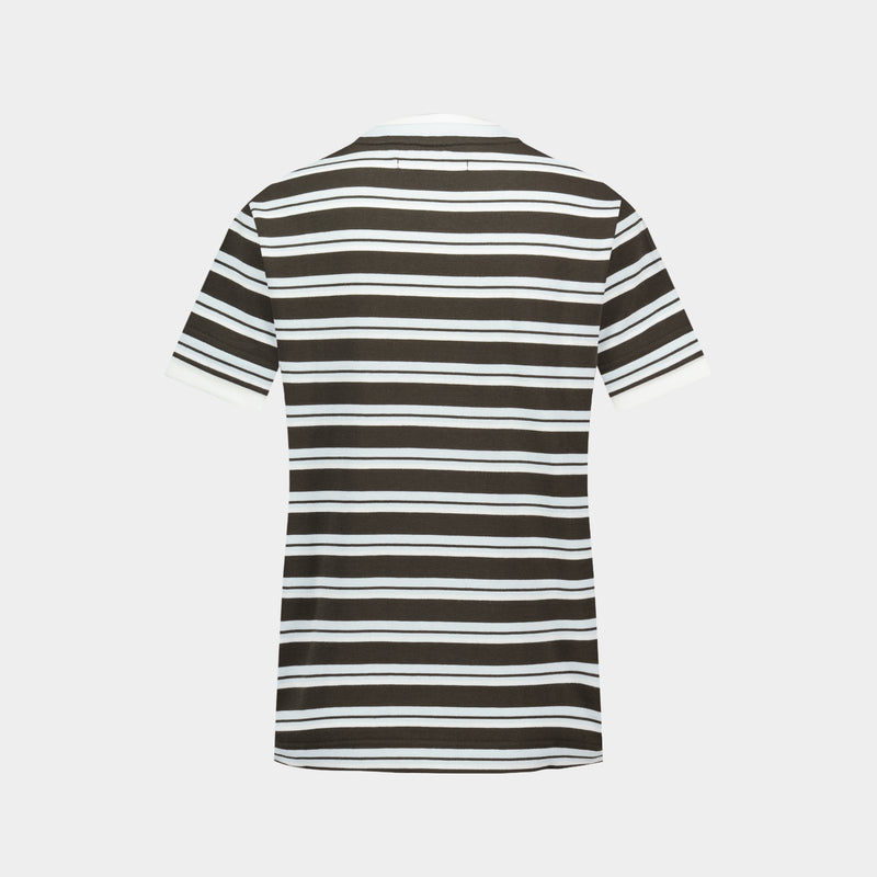 T-Shirt Sacamina Ss - Samsoe Samsoe - Coton - Marron
