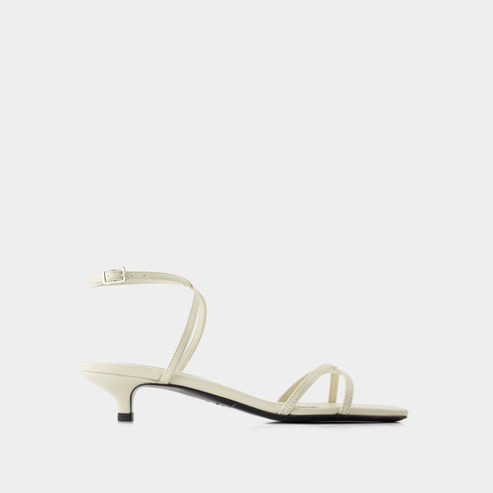 Sandales Crossover - TOTEME - Cuir - Blanc