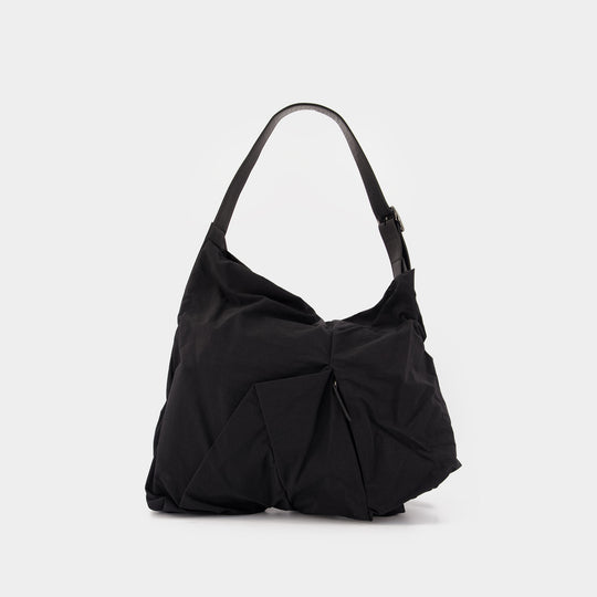 Sac À Bandoulière Angular - YOHJI YAMAMOTO - Cuir - Noir