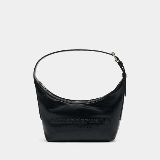 Sac Porté Épaule Punch Small - Alexander Wang - Cuir - Noir