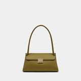 Sac Porté Épaule Small Mimi - AMI Paris - Cuir - Vert
