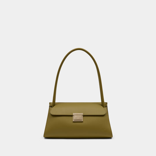 Sac Porté Épaule Small Mimi - AMI Paris - Cuir - Vert