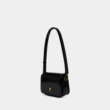 Sac Porté Épaule Paris Paris - AMI Paris - Cuir - Noir