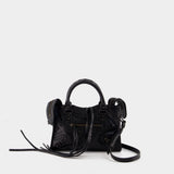 Sac À Main Le City Nano - Balenciaga - Cuir - Noir