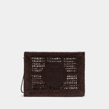Cabas Ella - Tory Burch - Raphia - Marron