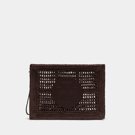 Cabas Ella - Tory Burch - Raphia - Marron