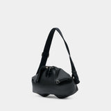 Pochette Manta Messenger - Alexander McQueen - Cuir - Noir
