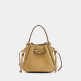 Sac À Main Romy Pick Stitch Mini - Tory Burch - Cuir - Beige