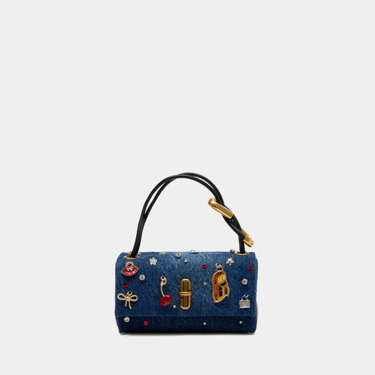 Cabas The Mini Dual Top Handle - Marc Jacobs - Coton - Bleu