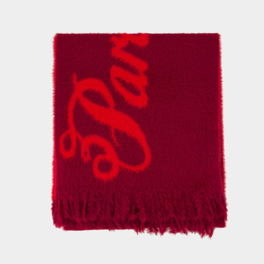 Écharpe Fluffy - 3.PARADIS - Nylon - Rouge