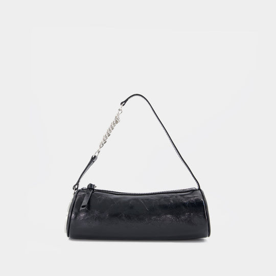Sac Porté Épaule Cindy Cylinder - Vivienne Westwood - Cuir - Noir