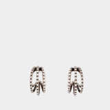 Boucles D'oreilles Large Hoops - Isabel Marant - Métal - Argenté