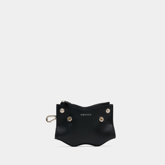 Porte-Clé Manta - Alexander McQueen - Cuir - Noir