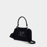 Sac À Main Small Shadow - Courreges - Coton - Noir