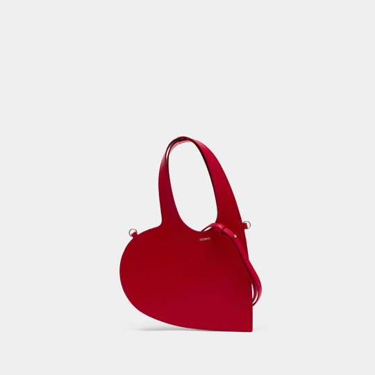 Sac À Bandoulière Mini Heart - Coperni - Cuir - Rouge