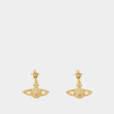 Boucles D'oreilles Mini Relief Drop - Vivienne Westwood - Métal - Doré