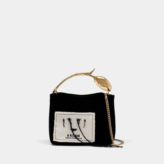 Sac À Main Mini Bloom - ERDEM - Synthétique - Noir