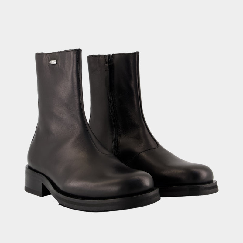 Bottines Camion - OUR LEGACY - Cuir - Noir