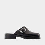 Mules Camion - OUR LEGACY - Cuir - Noir