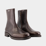 Bottines Camion - OUR LEGACY - Cuir - Marron